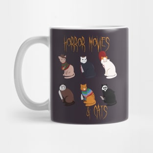 Funny horror movies and cats Mug